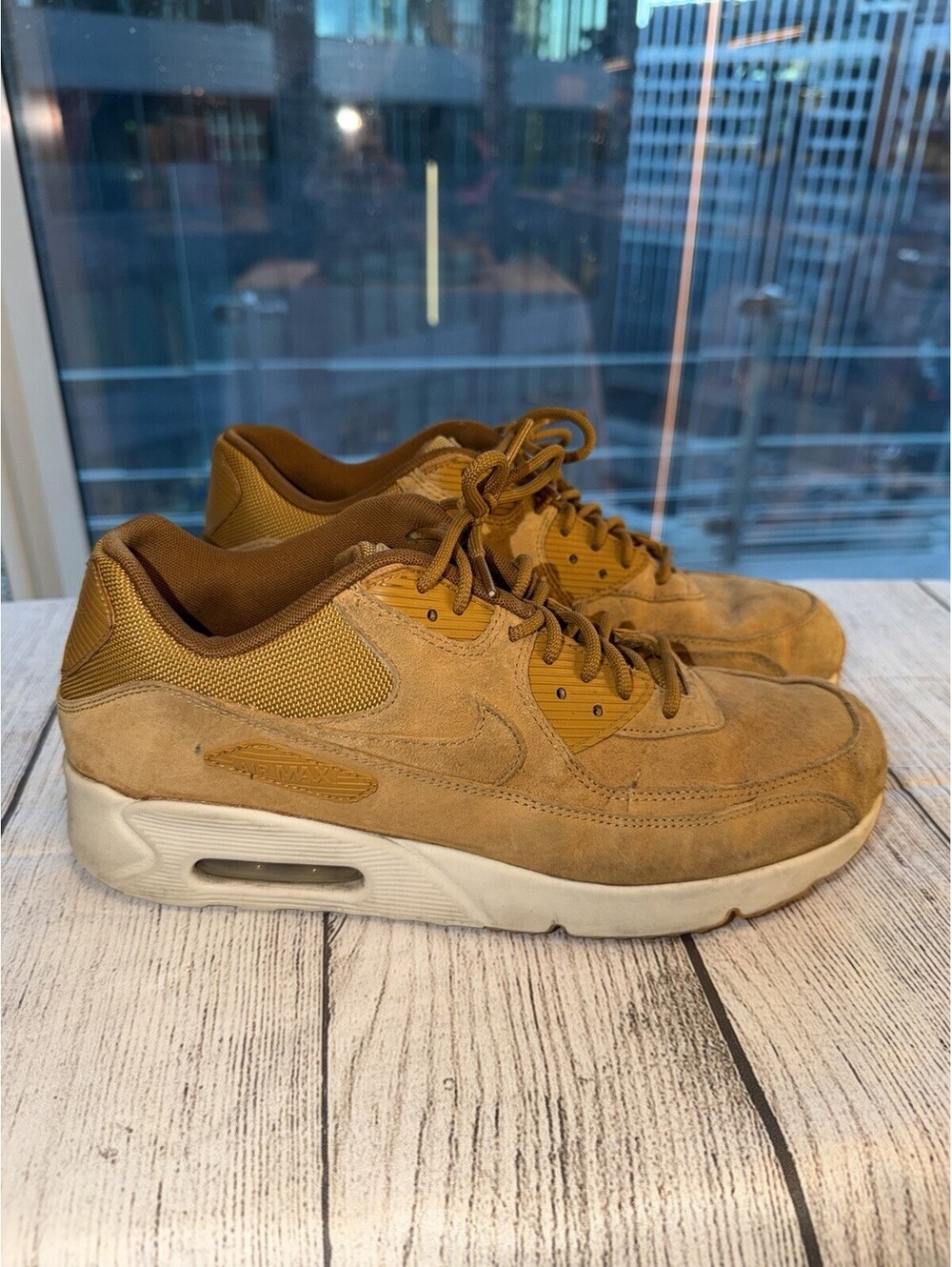 Nike Air Max 90 Premium Wheat Flax Sail Men's Shoes Sneakers HJ3153-200 Size 9.5